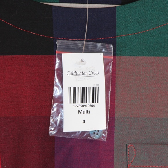Coldwater Creek Multicolor Long Sleeve Blouse NWT - Picture 4 of 6